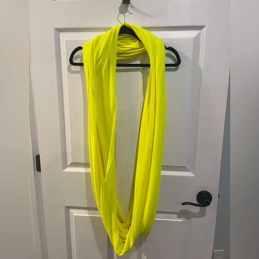 Original unisex American apparel neon yellow infinity circle scarf
